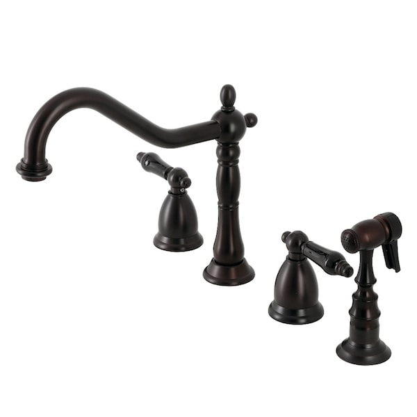 KS1795PKLBS Widespread Kitchen Faucet, Oil Rubbed Bronze